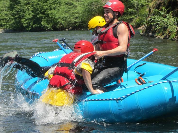 Whitewater school rescue training